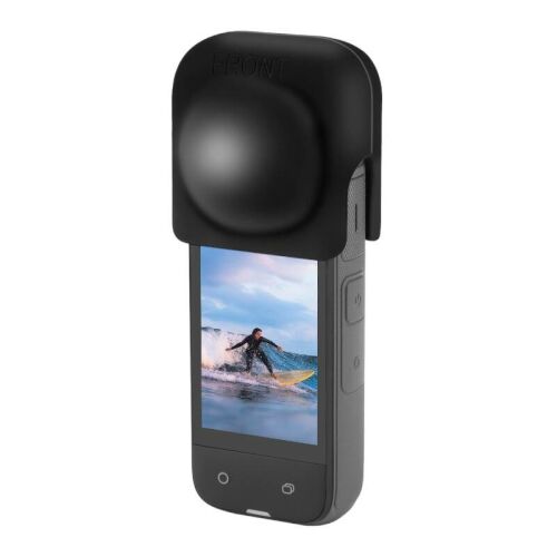 PULUZ silicone lens protector on Insta360 X4 action camera