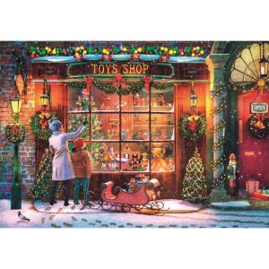 Kirakott Clementoni Karácsonyi Old Toy Shop 500 darabos puzzle - Clementoni Puzzle