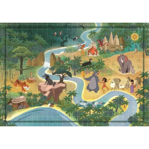 Clementoni Cartea Junglei harta puzzle, 1000 piese