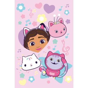 Gabi babaháza polár takaró 100x150cm Gabival és macskákkal - Jerry Fabrics