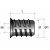 Peremes anyacsavar BU01 M6x13mm 118301992