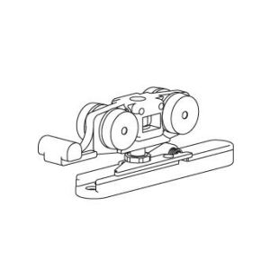 TERNO-Vetro 40 Szekrényajtó Görgő - Bal, Felső Sín 118304382 - Terno