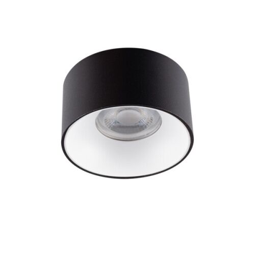 SK-MINI RITI GU10 B/W beépített spotlámpa, fekete, kerek, modern design - Süllyesztett lámpa