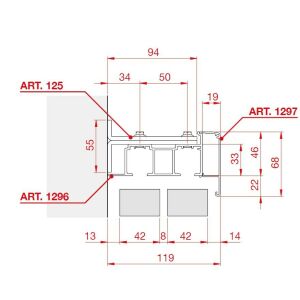 TERNO Tolóajtó Vezetőtartó - 40-80kg 118305531 - Terno