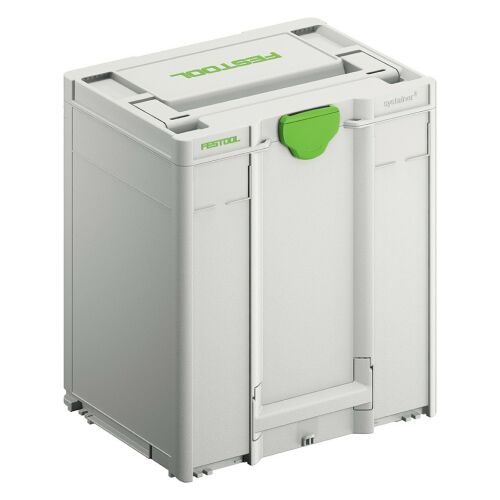 Festool Systainer3 SYS3 M 437 szerszámos láda, szürke és zöld színben, szerszámok tárolására és rendezésére - Szerszámos láda és táska