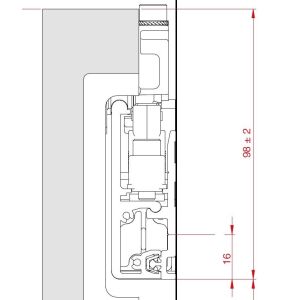 TERNO Diva Fluid Vezetőprofil - 2570 - 2m - Ezüst 118305838 - Terno