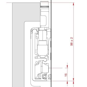TERNO Diva Fluid Takaróprofil - Alumínium - 3m - Szálcsiszolt Ezüst 118305870 - Terno