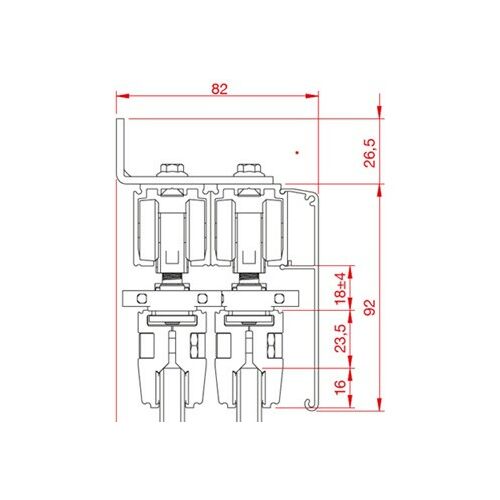 TERNO Csúszóajtó Oldalsó Takaróelem - 1697/A 118305987