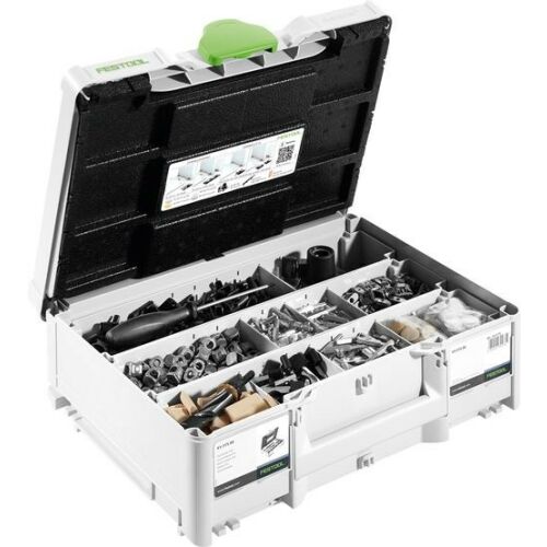 Festool 576797 Domino összekötő elem választék KV-SYS D8, szerszámos láda különféle fafeldolgozó csatlakozókkal és kiegészítőkkel - Festool