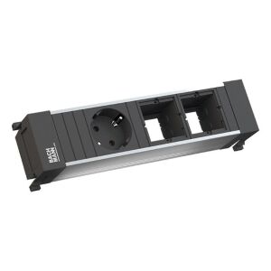 BACHMANN 916.001 zásuvková jednotka 1x 230V Schuko + 2x volný modul 118309908 - Bachmann