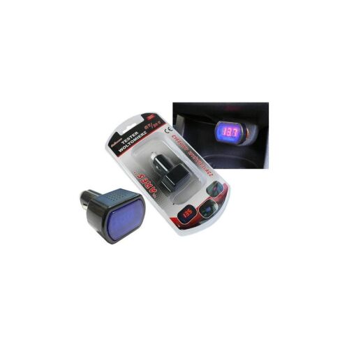 Szivargyújtós feszültségmérő, ledes 12/24V