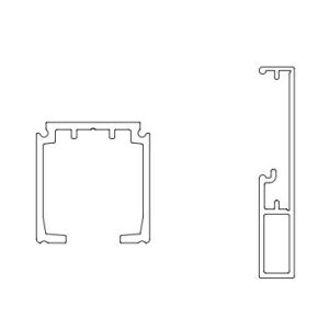 TERNO Evolution Ajtóvezető Készlet - 2000 mm - Ezüst 118311176 - Áramvezető sín