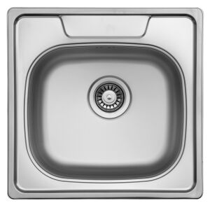 StrongSinks S1 Tyne rozsdamentes acél mosogató, 506x506 mm, felső szerelés - Víz, Gáz & Fűtésszerelés