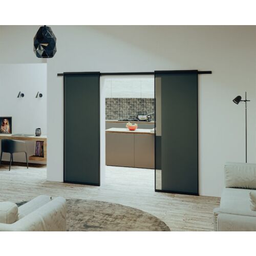 K-TERNO Diva Tolóajtó Vasalat - 2 Üvegajtóhoz, 3m, Ezüst 118311457