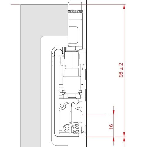 TERNO Diva Fluid Vezetőprofil - 2570 - 3m 118311540