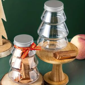 Recipient pentru bomboane și gustări în formă de brad Karácsonyfa Alakú, recipient pentru dulciuri de Crăciun - Recipiente de depozitare pentru bucătărie