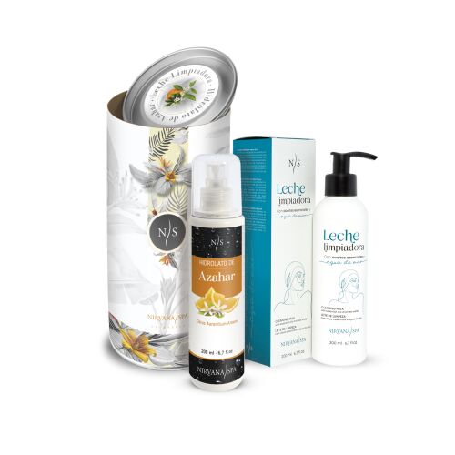 Arcápoló csomag, Tisztító tej 200 ml + Narancsvirág hidroszol 200 ml