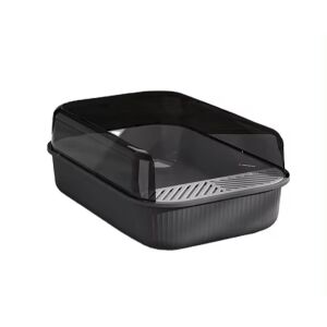 Litieră pentru pisici ABYZ™ cu capac, gri închis - ABYZ