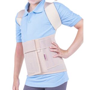 Corset toraco lombo sacral, pentru copii, Triamed Tls 01 Junior, SRT128, Bej, 5 118320374 - Frumusețe și sănătate