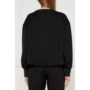 Bluză neagră pentru femei Armani Exchange cu detaliu logo - Pulovere pentru femei