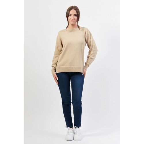 Armani Exchange Damen beige Pullover, Vorderansicht