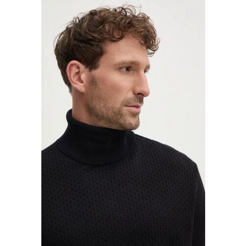 Armani Exchange férfi fekete magasnyakú pulóver