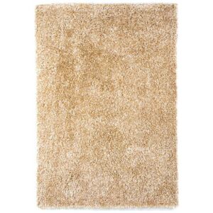 Draufsicht des Bakero Shaggy Como nature mix Teppichs - Innenarchitektur