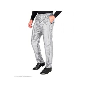 Party nadrág csillogó ezüst színű férfi jelmez L-es méretben 118327635 - Widmann