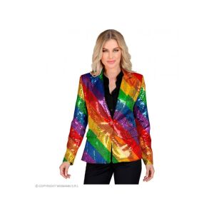 Party blézer csillogó szivárvány színű női jelmez XXL-es méretben 118329039 - Öltözködés kiegészítő