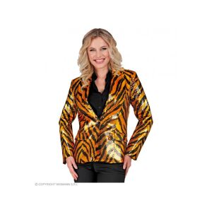 Party blézer csillogó tigris mintás női jelmez XXL-es méretben 118330302 - Öltözködés kiegészítő