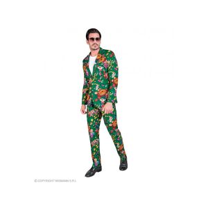 Party öltöny zöld mintás színben férfi jelmez XL-es méretben 118330755 - Öltözködés kiegészítő
