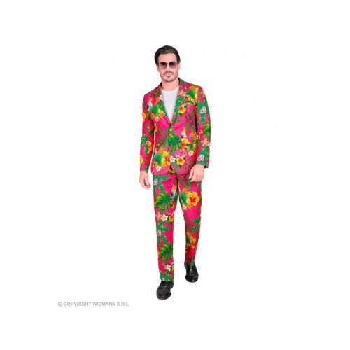 Party öltöny neon virágmintás férfi jelmez XL-es méretben