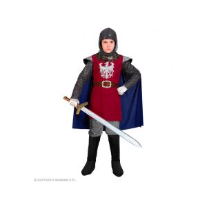 Lovag kék piros szürke színben fiú jelmez 104-es méretben 118332140 - Játék