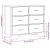 vidaXL szürke sonoma színű szerelt fa Komód 91 x 35,5 x 74,5 cm 118364922
