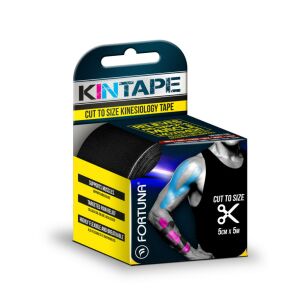 Fortuna kineziológiai tapasz fekete 5cmx5m 1 db 125275684 - Fortuna