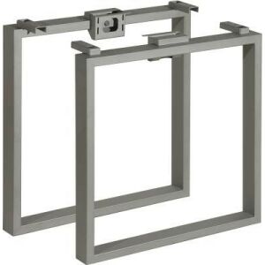 MILADESIGN Quark Q7907 ezüst asztal lábak, 2 db-os szett - Bútorláb