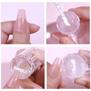 Fekete körömlakk bélyegző készlet kaparóval - DIY manikűr eszköz a professzionális eredményekért 135868215 - Műkörömépítés