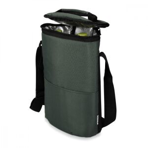 Navaris Izolovaná chladiacia taška na víno s nastaviteľným ramenným popruhom, zelená - Chladiace tašky, chladiace vložky