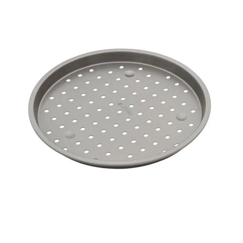 Perforowana blacha do pizzy Judge Bakeware, stal węglowa, 30x2 cm, srebrna