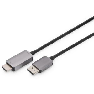 Kabel Digitus DisplayPort - HDMI 1.8m czarny (DB-340305-018-S) 118385830 - Artykuły techniczne i elektronika