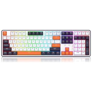 Redragon K689WBO RGB PRO Wyvern Vezetéles és Wireless Mechanikus Billentyűzet US - Fehér (689WBO-RGB-PRO WYVERN) 118386216 - Redragon