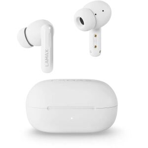 LAMAX NeoPods1 ANC white wireless earbuds with charging case - Headphone and Bluetooth Speaker