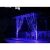 Flippy kék LED fényfüggöny megvilágítja a kültéri teraszt