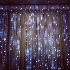 Flippy 4000 LED hideg fehér függönylámpák karácsonyi dekorációhoz - Fényfüzér