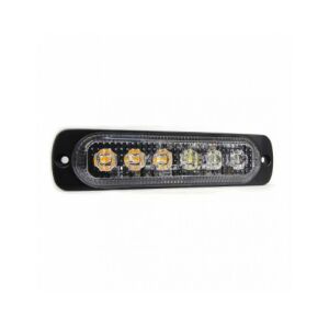 Lampka błyskowa LED, 6 LED, bursztynowy, 12V-24V, WL-52025T-6LED-NARANCS - Pojazd i części