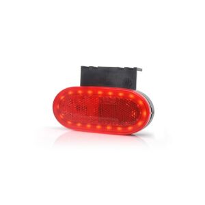Piros LED oldalsó jelzőlámpa autókhoz, 12V-24V, W197, 1387, hátsó pozíciójelző - Autólámpa