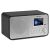 Audizio Avio DAB+ FM rádió Bluetooth kapcsolattal, elölnézet, ezüst és fekete