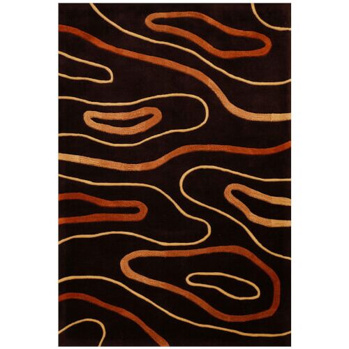 Bakero Phoenix 1011-02 Choco Teppich, modernes abstraktes Design, 120x180 cm