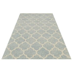 Bakero Diamond Cut hellblauer Teppich, 153x244 cm, marokkanisches Muster - Innenarchitektur