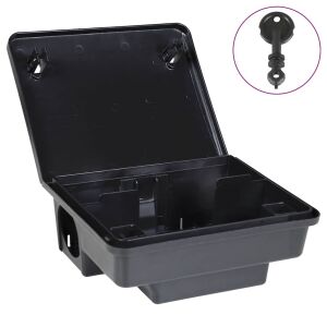 vidaXL fekete egérfogó nyitva kulccsal - Élvefogó állatcsapda